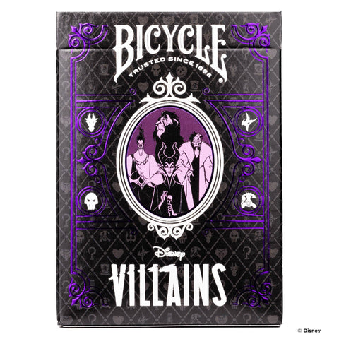 Bicycle Disney Villains Playing Cards Purple Deck Poker Size Made In USA