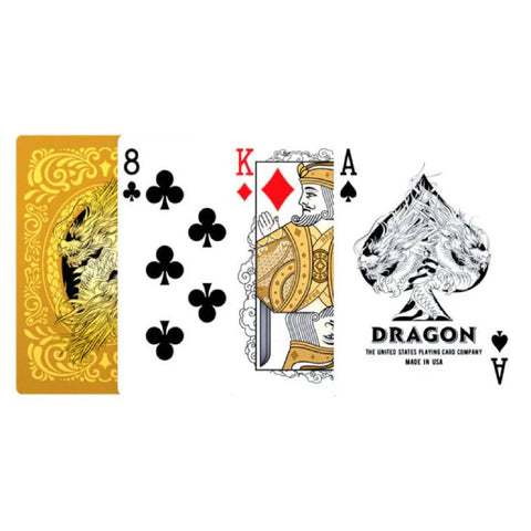 Bicycle Gold Dragon Playing Cards Deck Poker Size Custom Back Design
