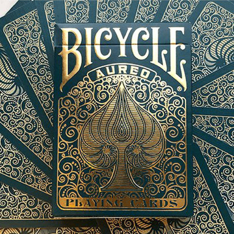 Bicycle Aureo Green Playing Cards Deck Poker Size Air-Cushion Finish USpcc