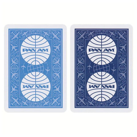 Bicycle Pan Am 2 Pack Playing Card Deck In Travel Tin Light Dark Blue