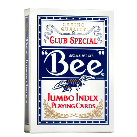 Bee Jumbo Index Blue Deck Poker Playing Cards Bicycle Magic Tricks Casino