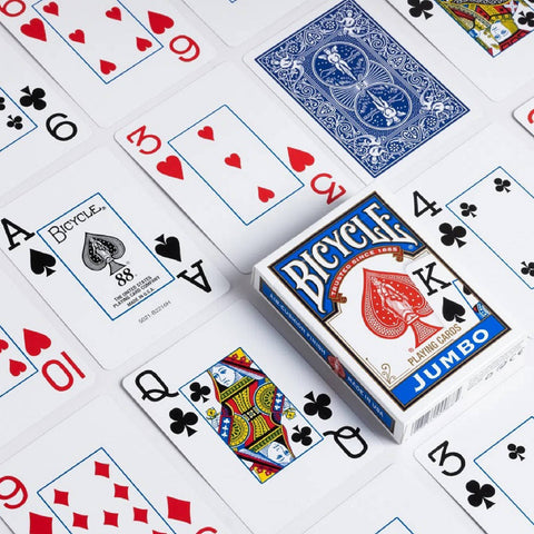 Bicycle Rider Jumbo Poker Cards Color Blue