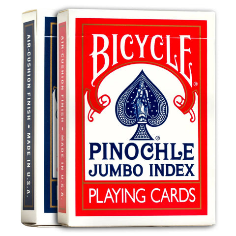Bicycle Pinochle Jumbo Playing cards Color Blue