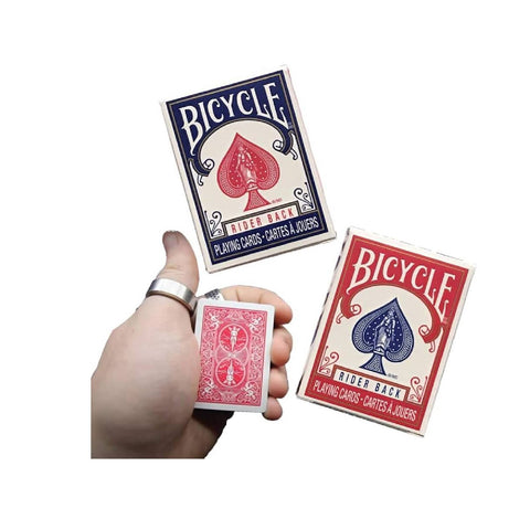 Bicycle Rider Back Mini Standard Index Poker Playing Cards Magic Tricks Red