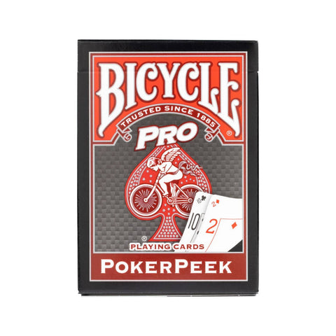 Bicycle Pro Red Deck Pokerpeek Face Playing Cards Deck Poker Size