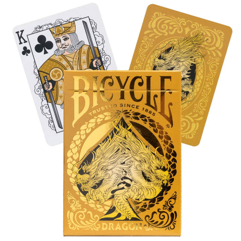 Bicycle Gold Dragon Playing Cards Deck Poker Size Custom Back Design