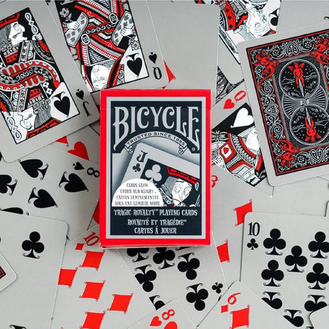 Bicycle Tragic Royalty Playing Cards Deck Glow In Dark Under Black Light