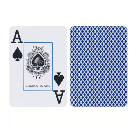 Bee Jumbo Index Blue Deck Poker Playing Cards Bicycle Magic Tricks Casino