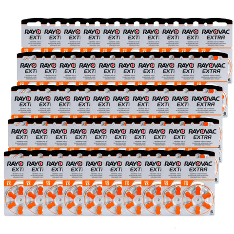 300x Rayovac Extra Advanced Size 13 Pr48 Hearing Aid Batteries 1.45V Zinc Air