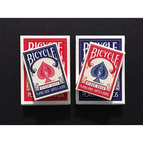 Bicycle Rider Back Mini Standard Index Poker Playing Cards Magic Tricks Red