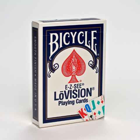 Bicycle E-Z-SEE Lovision Playing Cards Deck Color Code  Blue