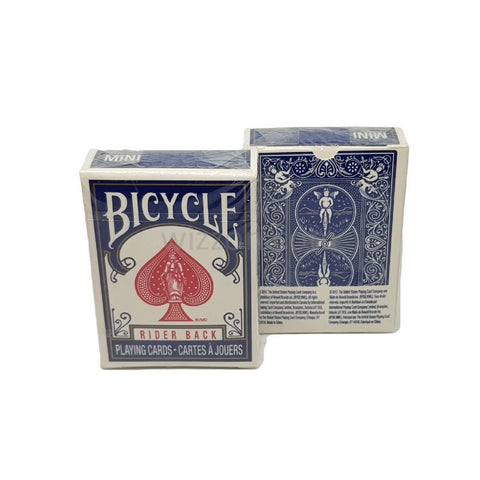 Bicycle Rider Back Mini Standard Index Poker Playing Cards Magic Tricks Blue