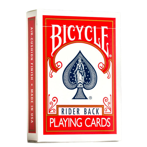 Bicycle Rider Back 808 Black Seal Playing Cards Red