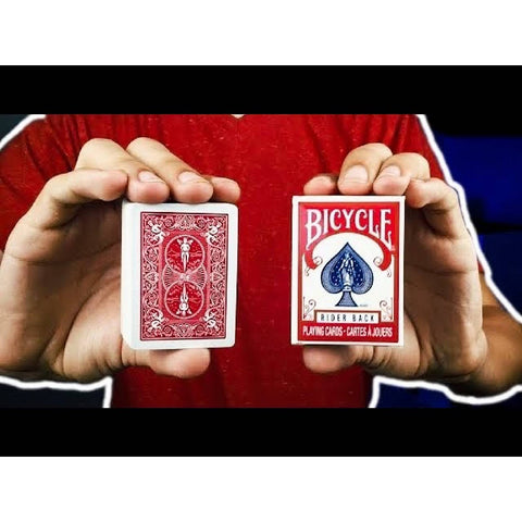 Bicycle Rider Back Mini Standard Index Poker Playing Cards Magic Tricks Red