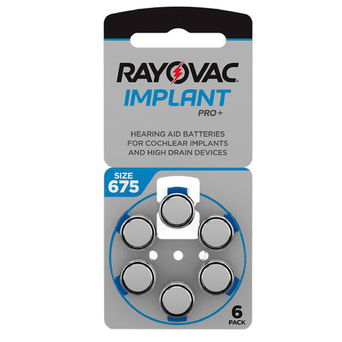 120x Rayovac Implant Pro Size 675 Mf Pr44 Batteries Hearing Aid Cochlear Implants