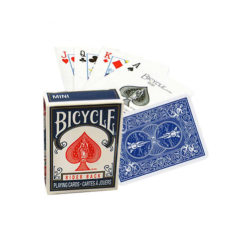 Bicycle Rider Back Mini Standard Index Poker Playing Cards Magic Tricks Blue