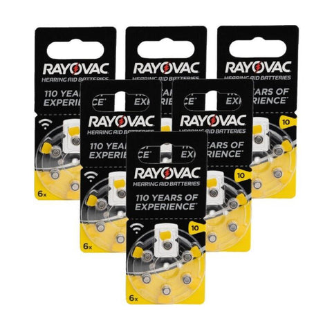 36x Rayovac Acoustic Special Size 10 Mf Pr70 Hearing Aid Batteries 1.45V Zinc Air