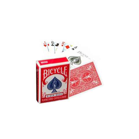 Bicycle Rider Back Mini Standard Index Poker Playing Cards Magic Tricks Red