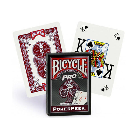 Bicycle Pro Red Deck Pokerpeek Face Playing Cards Deck Poker Size
