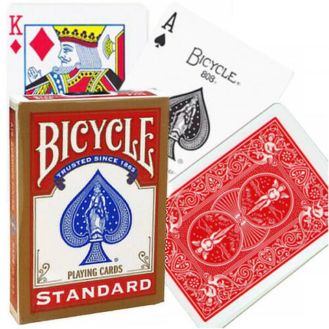 Bicycle Rider Standard poker cards golden frame Color Red