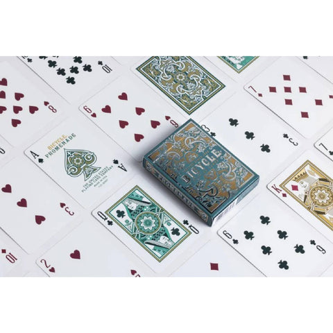 Bicycle Promenade Playing Cards: Elegant Vintage Deck + Gaff Card