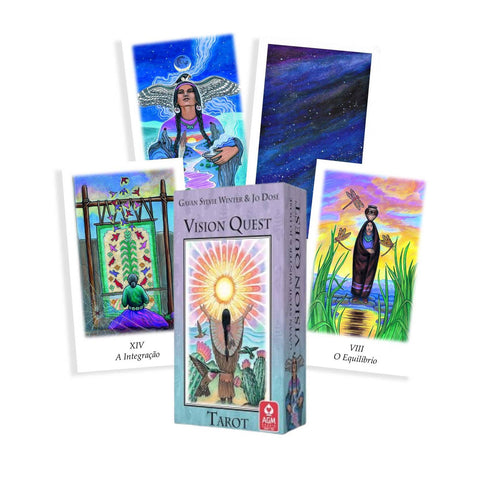 Tarot Vision Quest, Gayan Sylvie Winter & Jo Dose Portuguese