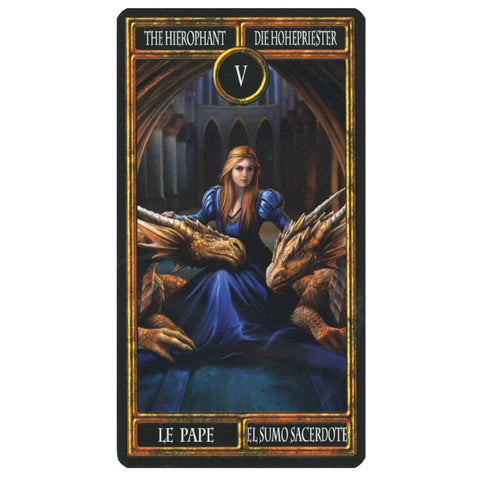 Anne Stokes Dragon Tarot Cards Deck Fournier Original Esoteric Telling