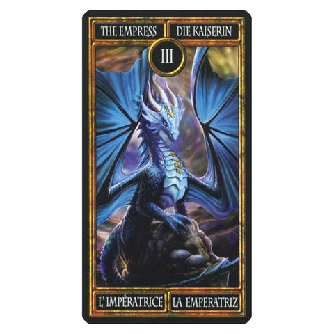 Anne Stokes Dragon Tarot Cards Deck Fournier Original Esoteric Telling