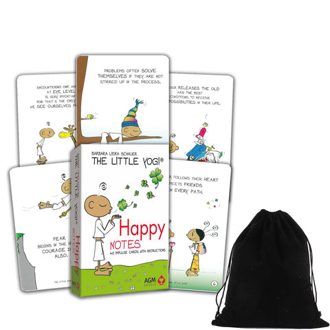 The Little Yogi Happy Notes Impulse Inspirational Tarot Cards Deck Agm Urania With Bag