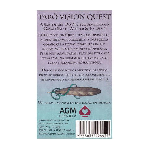 Tarot Vision Quest, Gayan Sylvie Winter & Jo Dose Portuguese