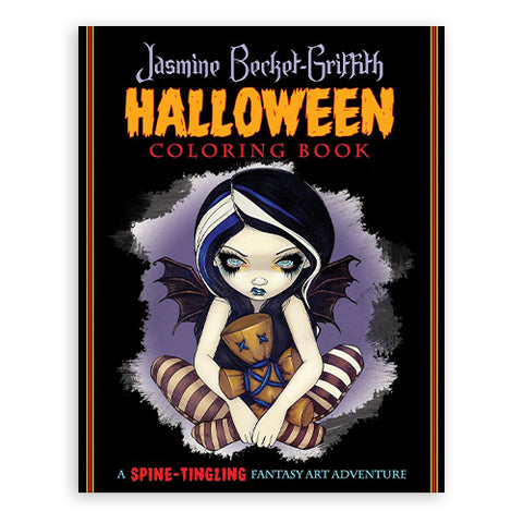 Jasmine Becket-Griffith Halloween Coloring Book Blue Angel