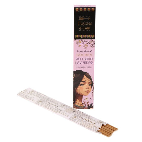 Vijayshree Golden Palo Santo & Lavender Incense Sticks 15g Hand-Rolled Nepal