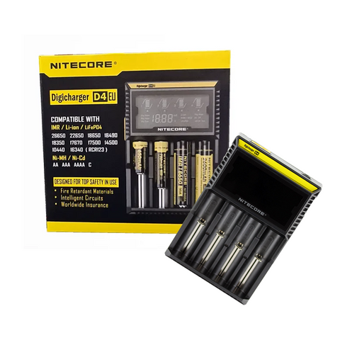 Nitecore D4 Digicharger Eu Intelligent Rechargeable Battery Li-Ion/Nimh NEW