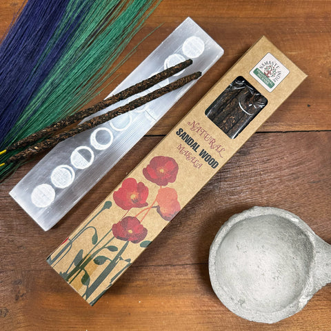 Natural Botanical Masala Incense Sticks - Sandalwood By Namaste India NEW
