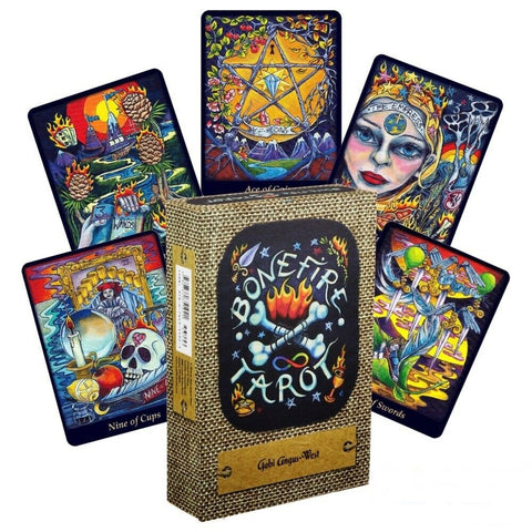 Bonefire Tarot Cards Deck Book Set Schiffer Publishing Angus-West NEW
