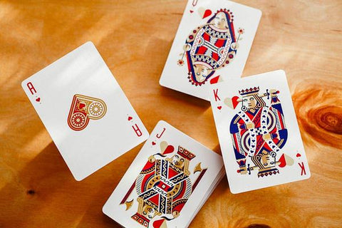 Dkng Red Wheel Playing Cards Deck Magic Tricks Poker USa Art Of Play Aop006