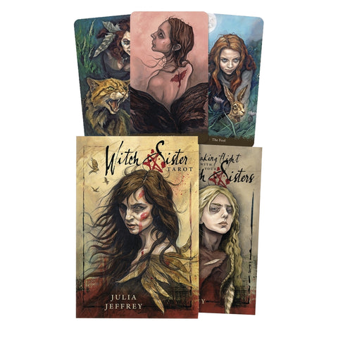 Witch Sister Tarot Cards Deck Julia Jeffrey Witchcraft Esoteric Llewellyn Lw103