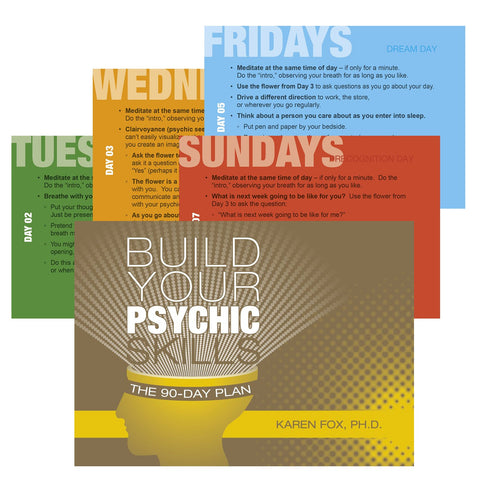Build Your Psychic Skills: The 90-Day Plan Cards Deck Schiffer Publishing NEW
