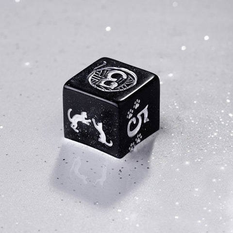 CATS MODERN DICE SET WAFFLE ROLE PLAYING GAMES Q-WORKSHOP CAT LOVERS NEW