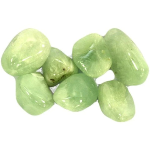 24 Medium Tumble Stones - Prehnite Gemstones Talismans Amulet Ancient Wisdom NEW