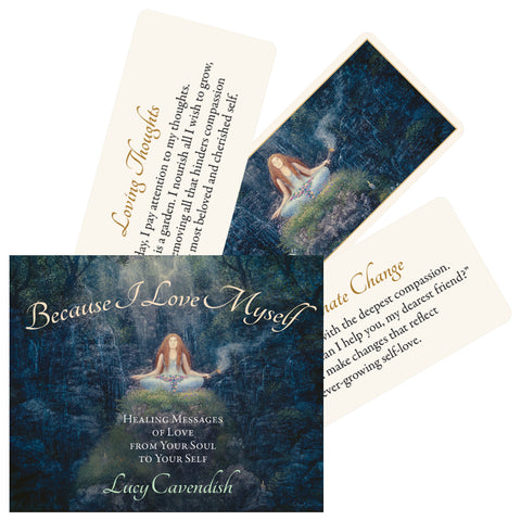 Because I Love Myself Cards Deck Mini Blue Angel Lucy Gavendish Esoteric NEW
