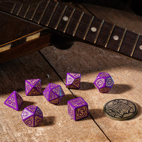 The Witcher Dice Set Dandelion Viscount De Lettenhove Rpg Games Q-Workshop NEW