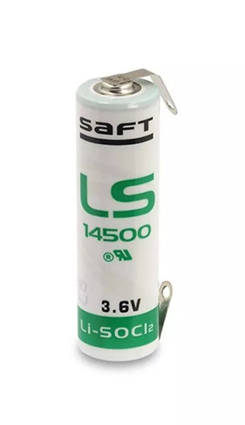 Premium Ls14500 U Soldering Tag Aa Lithium Battery 3.6V 2600Mah Li-Soci2 France NEW