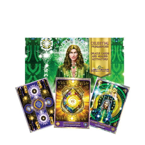 Celestial Frequencies Oracle Cards & Healing Activators Schiffer Publishing NEW
