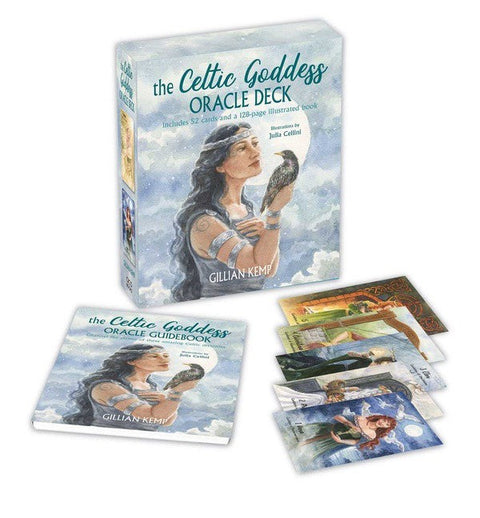 Celtic Goddess Oracle Cards Deck Gillian Kemp & Julia Cellini Cico Books NEW