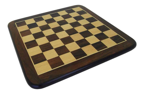 Handmade Metal Chess Set with Mahogany Board, Gold/Silver Plated, Italfama