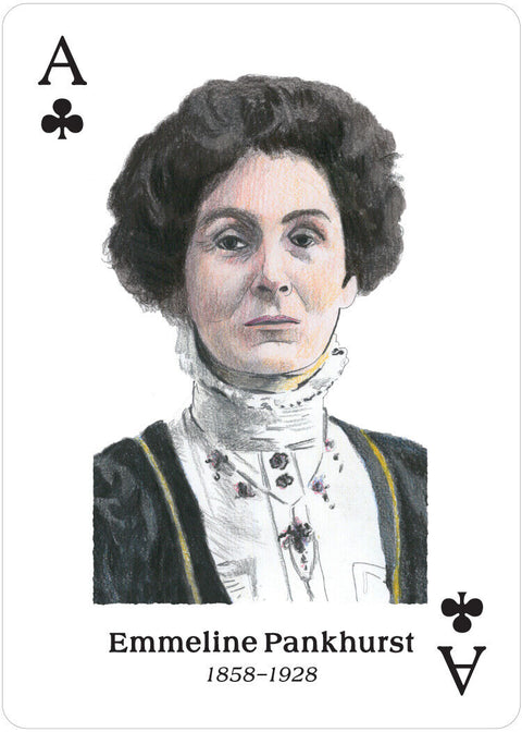 Womens Suffrage Playing Cards Deck Booklet Illustrated US Games Women'S Blue NEW