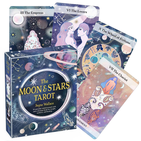 The Moon & Stars Tarot Cards With Book Cico Books By Jayne Wallace Healing NEW