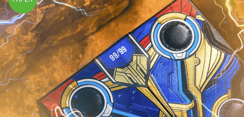 Thor: Love & Thunder Playing Cards Paper Led Lights Blue Gilded Difatta Dif17
