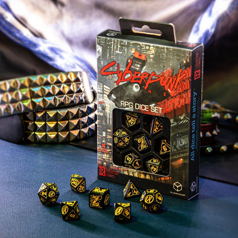 Cyberpunk Red Rpg Dice Set Wet Work Roleplaying Games Q-Workshop Dnd Roll NEW
